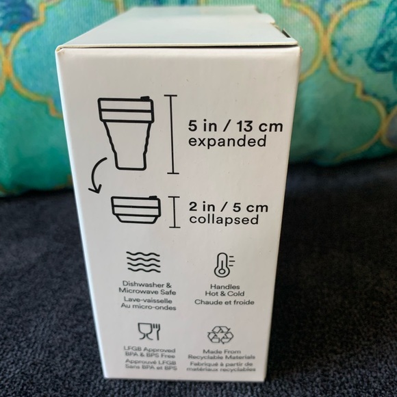 Stojo Collapsible Cup with four Reusable Straws - Picture 7 of 9